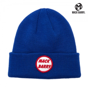 (30%OFF)MACK BARRY PATCH HEAVY WEIGHT BEANIE ROYAL BLUE